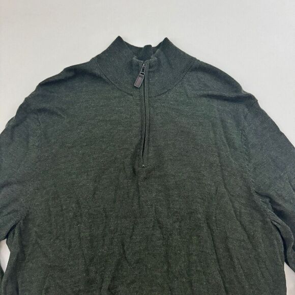 Jos. A. Bank Traveler 100% Merino Wool 1/4 Zip Pullover Sweater L/S Sz L Large - Picture 6 of 11